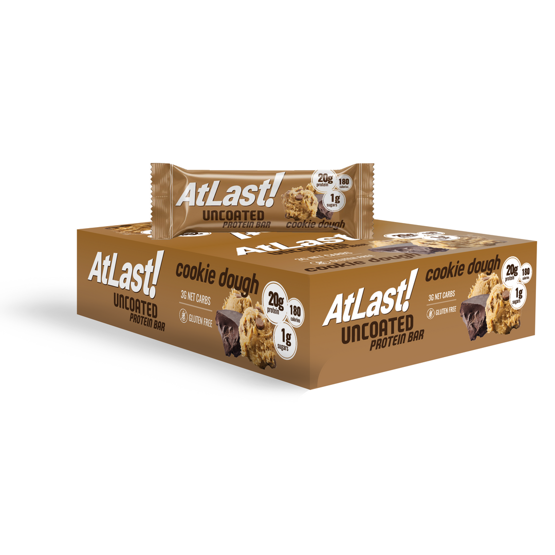 AtLast! Uncoated Protein Bar – Cookie Dough
