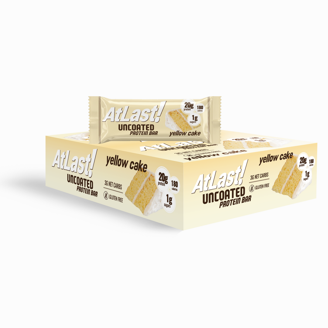 AtLast! Uncoated Protein Bar – Yellow Cake