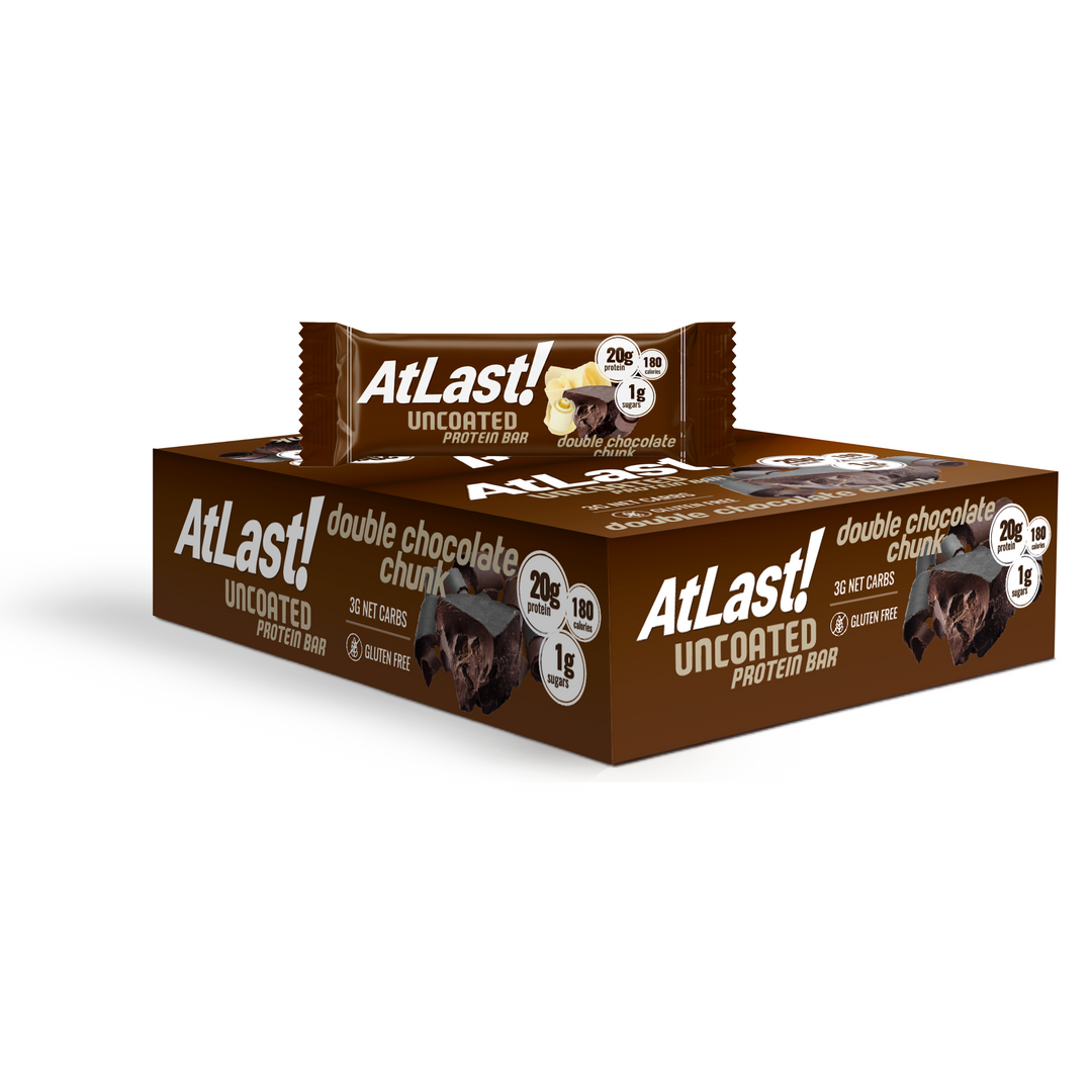 AtLast! Uncoated Protein Bar – Double Chocolate Chunk
