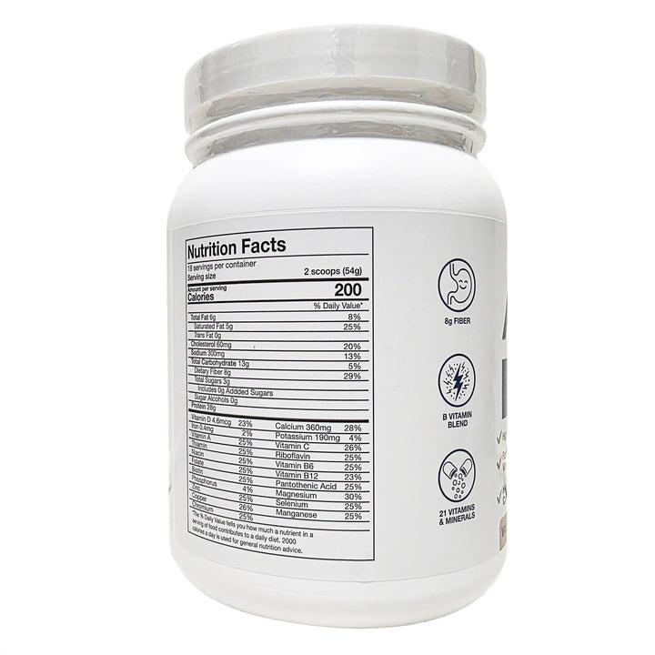 AtLast! vanilla protein powder nutrition facts 28g protein 200 calories 0g added sugar