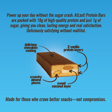 AtLast! Infusion Protein Bar – Coconut Almond