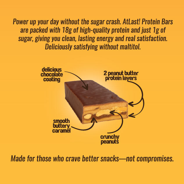 AtLast! Infusion Protein Bar – Peanut Caramel