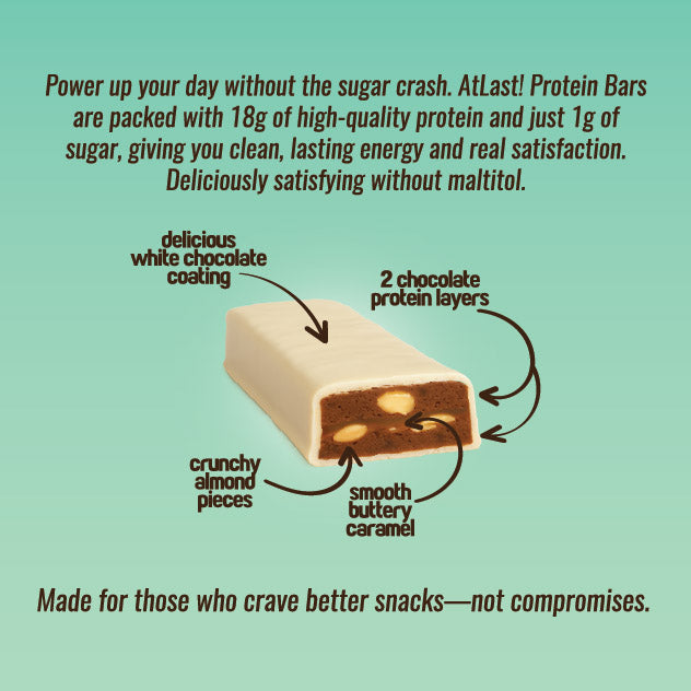AtLast! Infusion Protein Bar – White Almond
