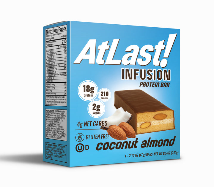 AtLast! Infusion Protein Bar – Coconut Almond