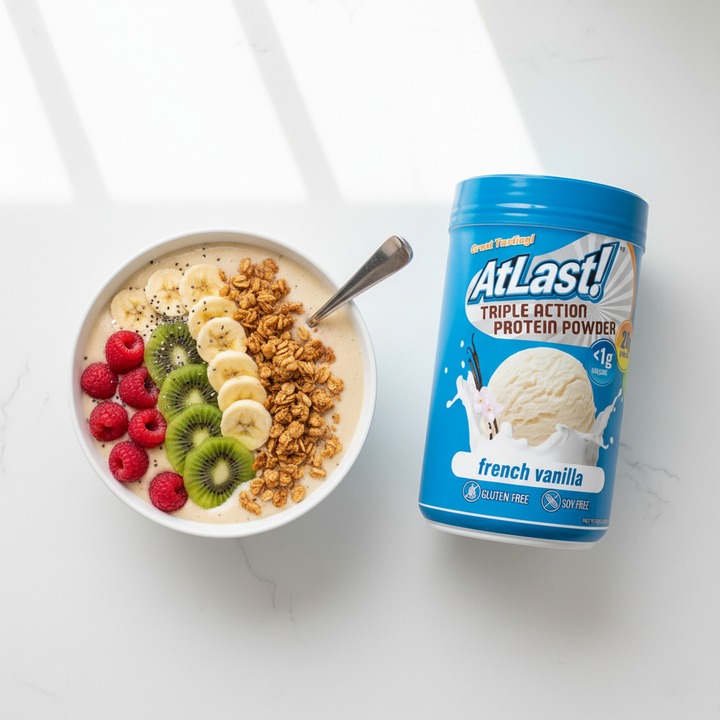 AtLast! Triple Action Protein Powder — French Vanilla