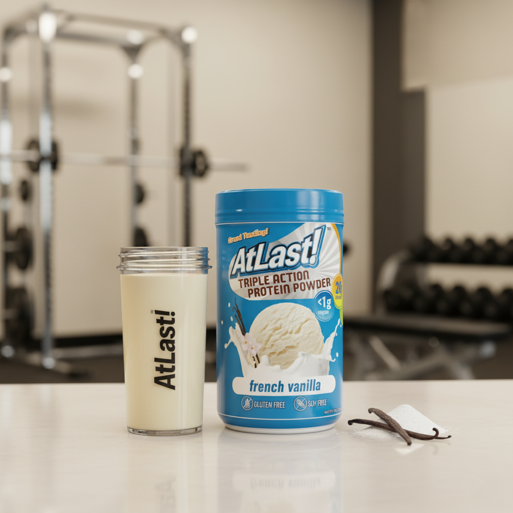 AtLast! Triple Action Protein Powder — French Vanilla