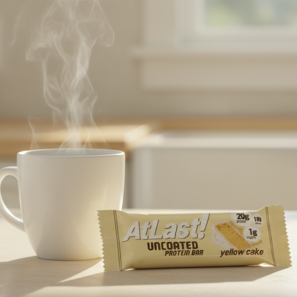 AtLast! Uncoated Protein Bar – Yellow Cake