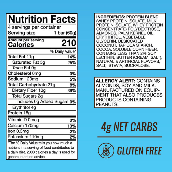 AtLast! Infusion Protein Bar – Coconut Almond