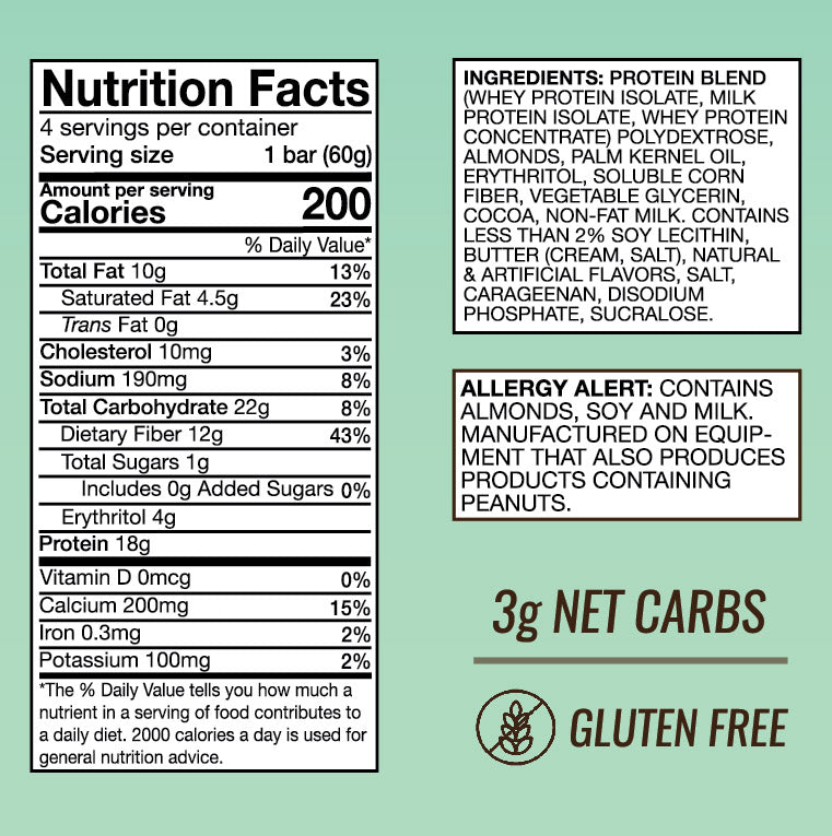 AtLast! Infusion Protein Bar – White Almond