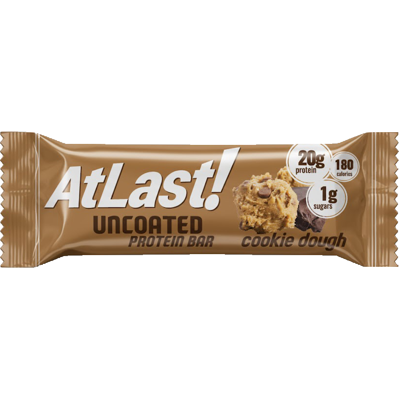 AtLast! Uncoated Protein Bar – Cookie Dough