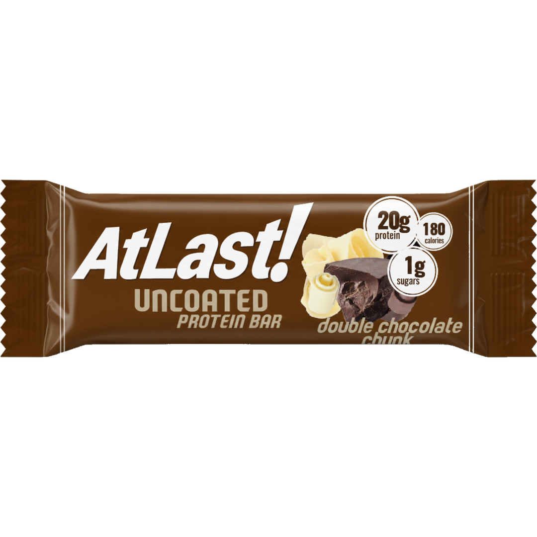 AtLast! Uncoated Protein Bar – Double Chocolate Chunk