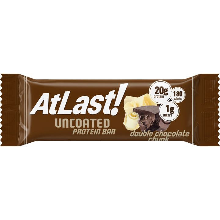 AtLast! Uncoated Protein Bar – Double Chocolate Chunk