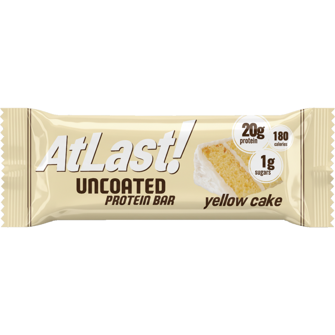 AtLast! Uncoated Protein Bar – Yellow Cake
